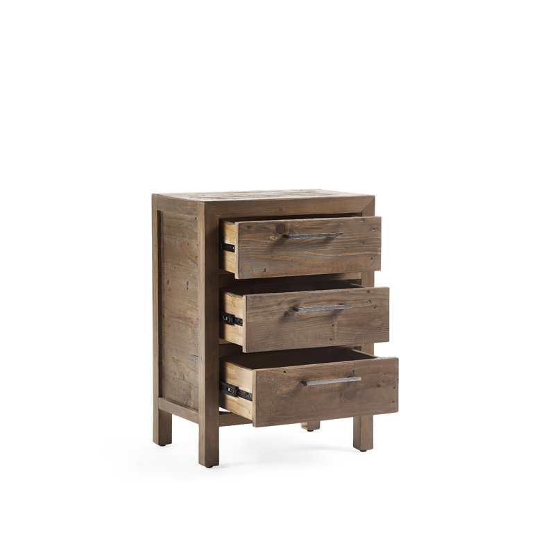 Electra 48cm W Solid Wood Bedside Table