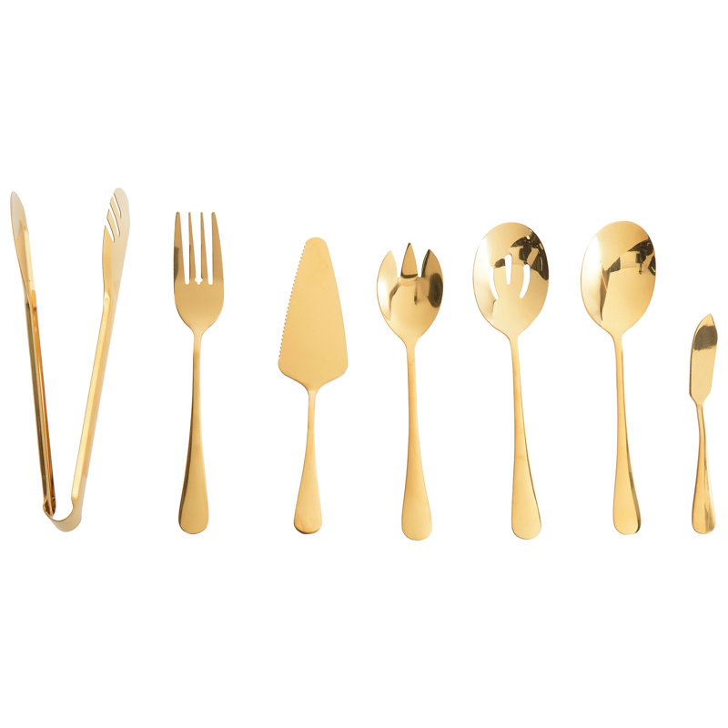 Beliani ZITI 7 Utensil Set, Gold