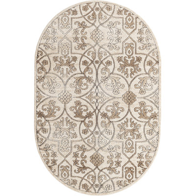 Tapis à motif floral Dathon