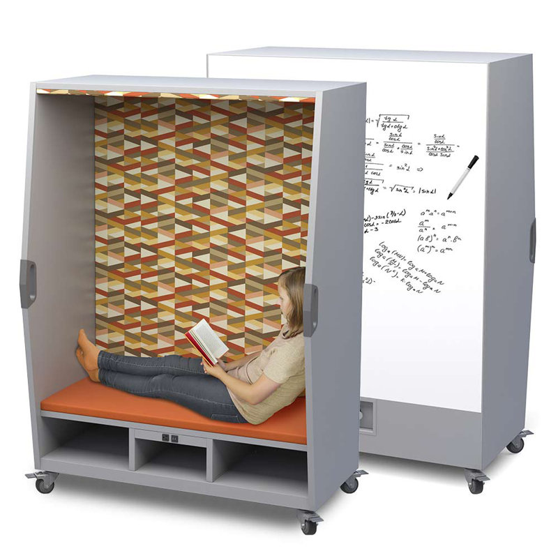 Coin-repas rembourré Explorer Think Nook, Orange Fanfair/Paprika