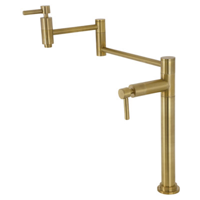 Kingston Brass Two-Handle 1-Hole Deck Mount Pot Filler Faucet