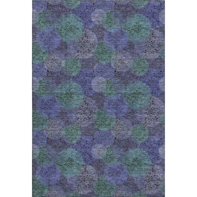 Premium Machine Washable Prisco Purple Rug