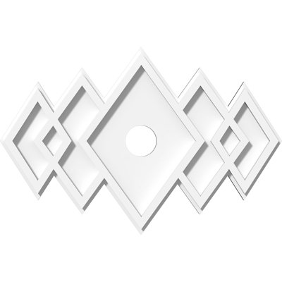 Médaillon de plafond contemporain en PVC de qualité architecturale Zoe