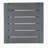 CAPE CORAL ALU C-SHAPED TABLE GREY
