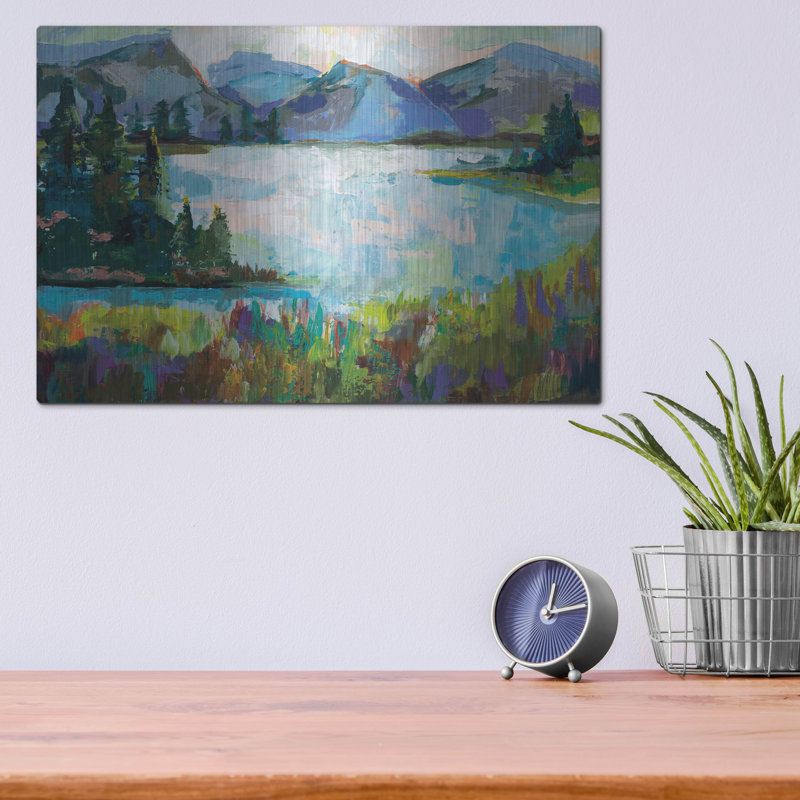 Art mural en métal Millwood Pines «Up North» par Jeanette Vertentes