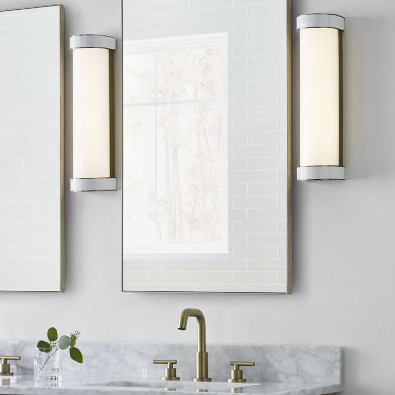 Monroe 1 - Light Vanity Light, Burnished Brass