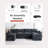 Modular Sofa Set: Extra-large U-shaped Frameless Sofa With Footstool, No Assembly Required-973442429