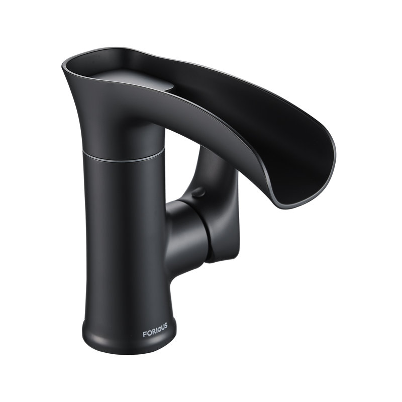 Single-Hole Single-handle Bathroom Faucet, Black
