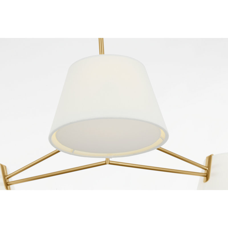 Raquelle Richard June Transitional Hale Chandelier, 36, Estate Brass