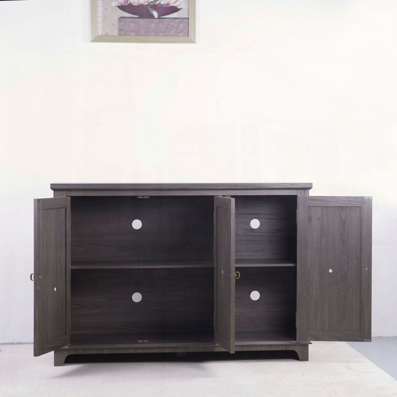 Buffet 49 avec portes en miroir, Dark Brown