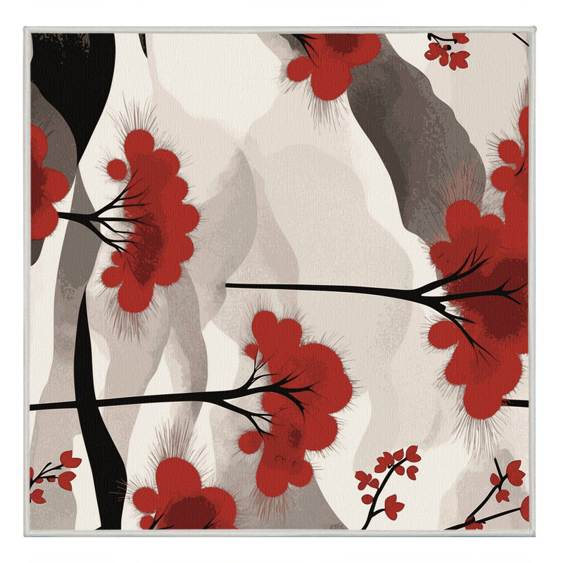Moonlit Branch Rug, Square 4'