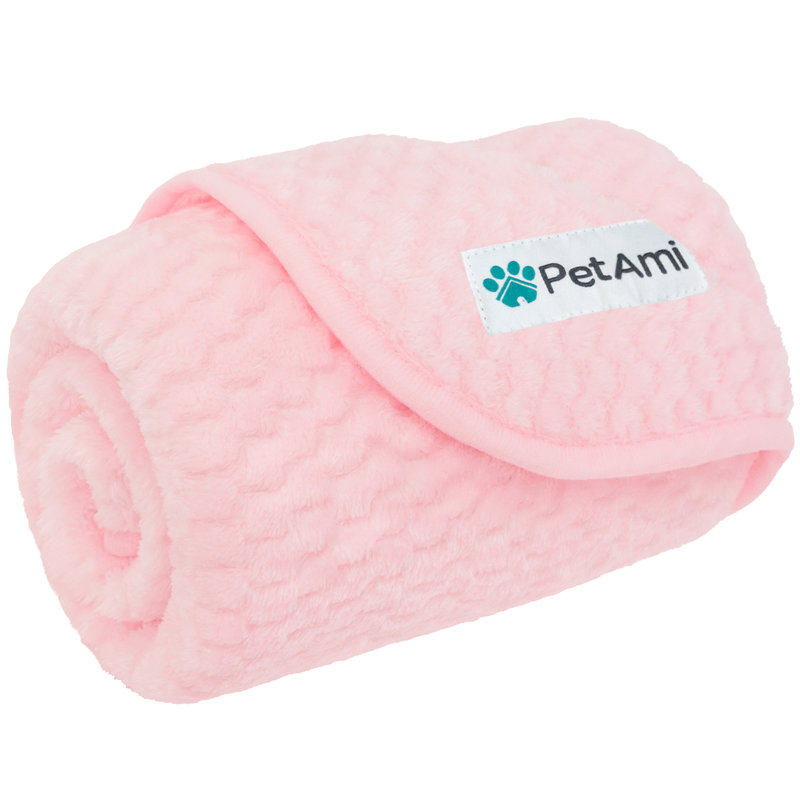 Polyester polaire PET-B8008WP, 40 po x 29 po, Rose