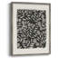 Reproduction encadrée de motif floral rétro II - bois massif-912225436