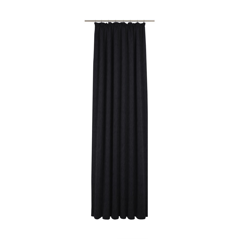 Garrity Cotton Blend Room Darkening Curtain, 245cm H x 142cm W