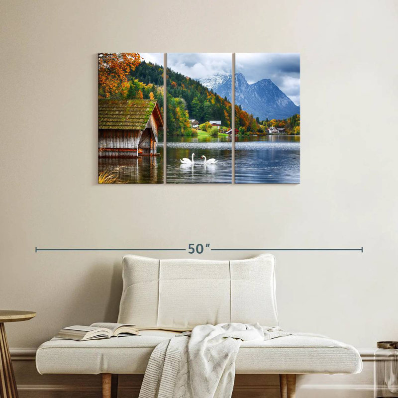 Alvord Grundlsee Swans, H 24 po x l 38 po