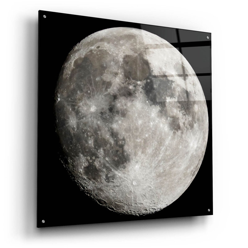 La lune sur plastique / acrylique par Epic Portfolio Print, H 36 po x l 36 po x P 0,2 po