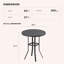 Table de bar d'extérieur ronde 35,4 po Readus-50132006