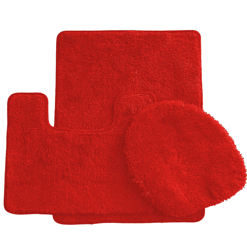 Ensemble de tapis de bain Mckeel, Rouge