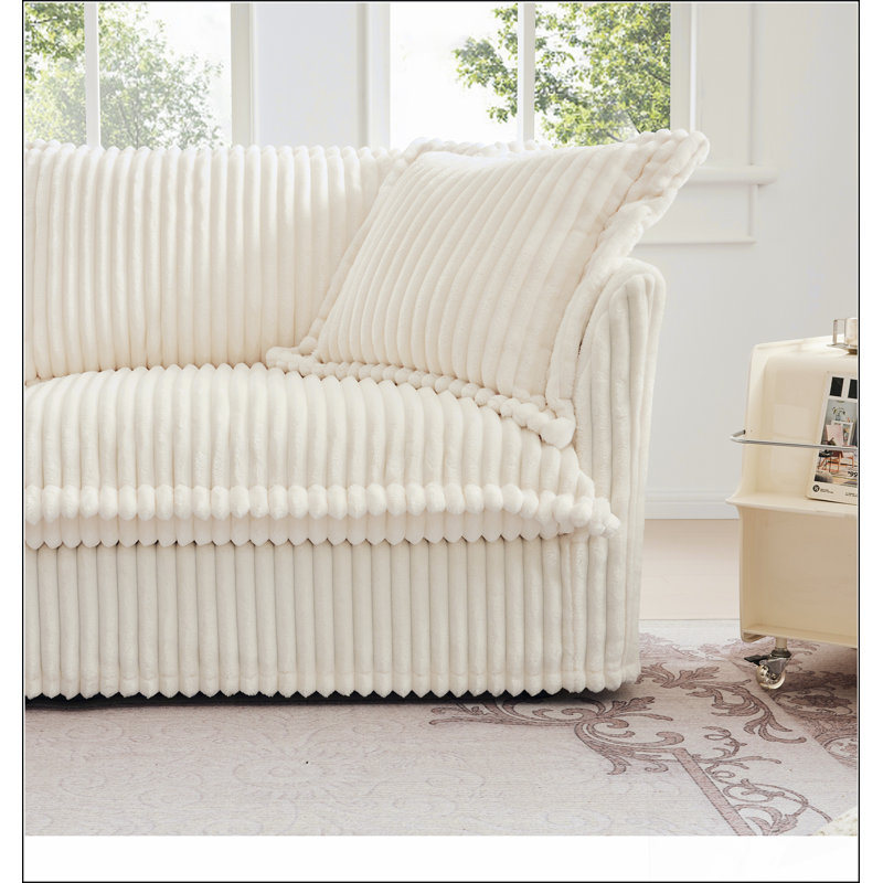 Repose-pieds Koala Choix confortable, fonctions multiples, design classique et coins douillets, Coton crème