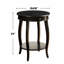 Table d'appoint ronde avec 1 tiroir et rangement ouvert-921535749