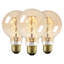 G25 LED Globe Light Bulb, Smoke Grey Glass, Dimmable, E26 Base Vintage Edison Bulb, 4000K Cool White-128757651