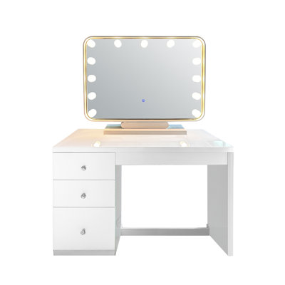 Ella Vanity Desk And Mirror Led, Dresser