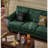 American Retro Light Luxury Green Sofa