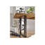 Railway Solid Wood Top Metal Base Dining Table-47816486-47816487