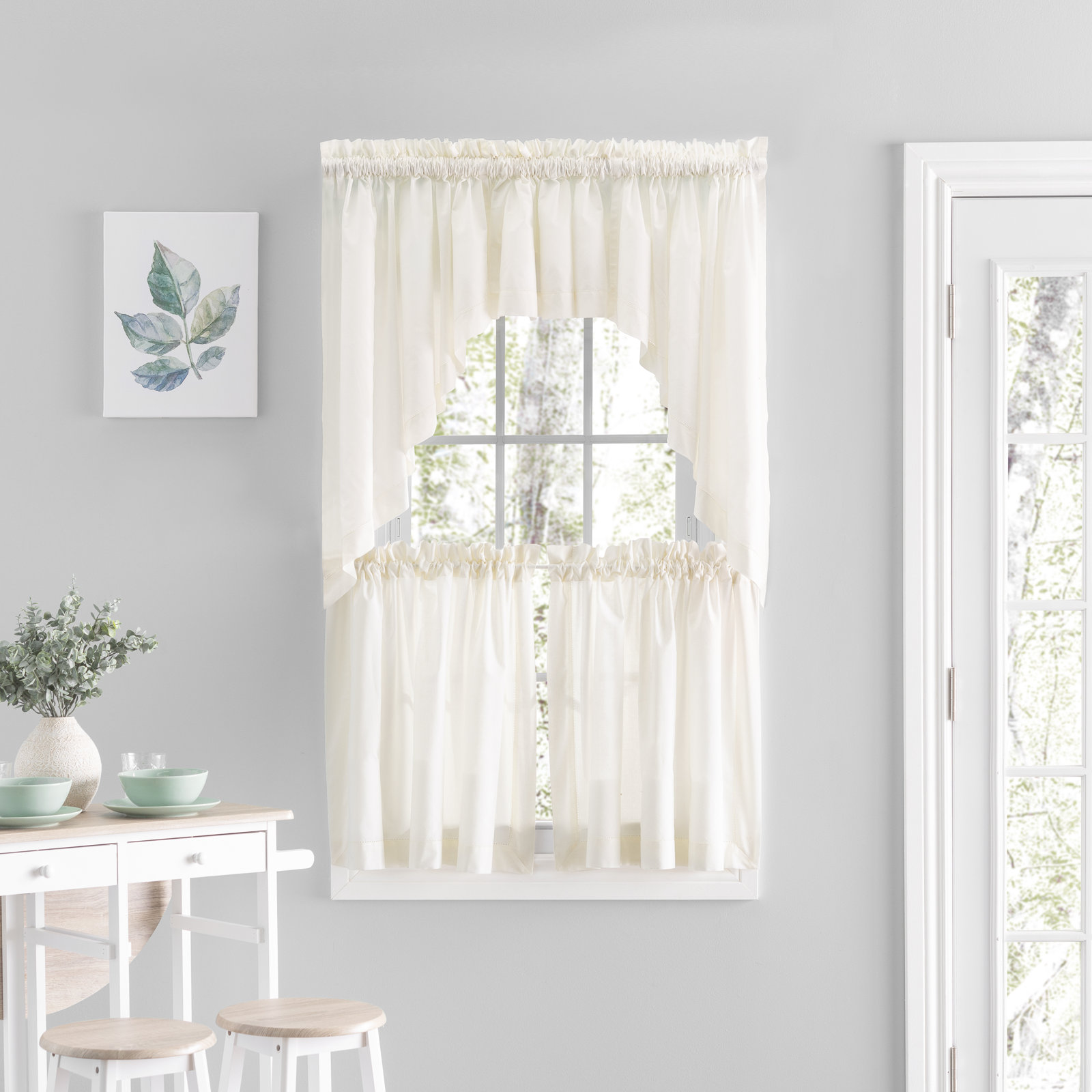 Blandford Semi-Sheer Swag Pair, Natural