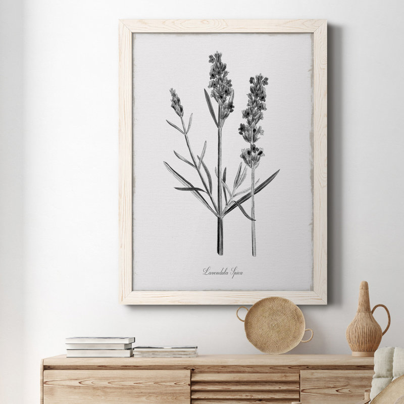 Simplement lavande - Toile encadrée de qualité supérieure - prête à être accrochée, H 20 po x l 17 po x P 1 po, Blanc