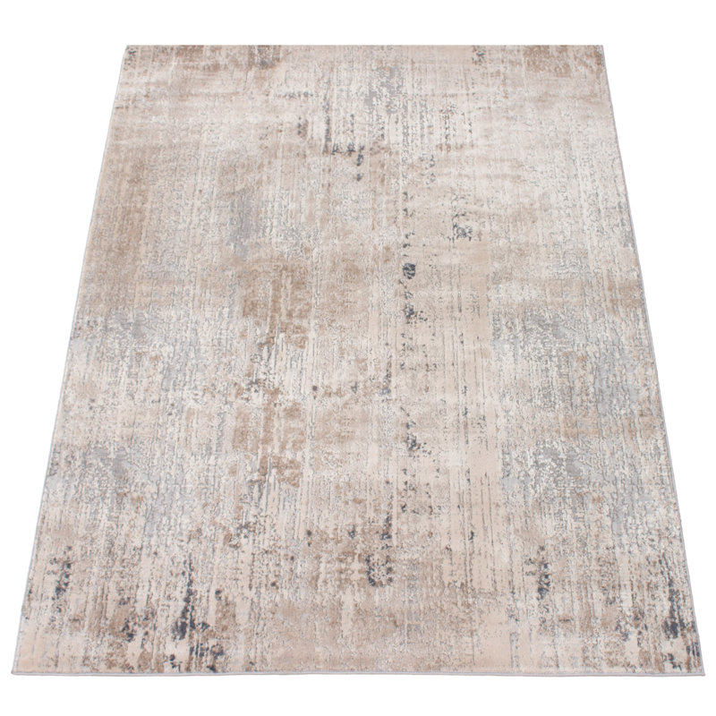 Tapis brun clair / gris, Rectangle 3 pi 11 po x 5 pi 11 po