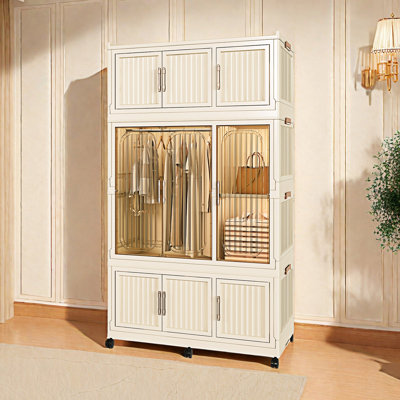Organisateur de rangement pour garde-robe portable