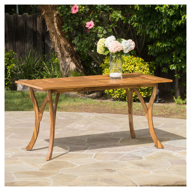 ECTANGULAR WOOD TABLE, Teak