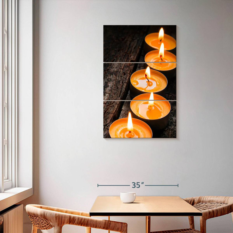 Kerrick Spa Tea Light Candles, 57" H x 36" W