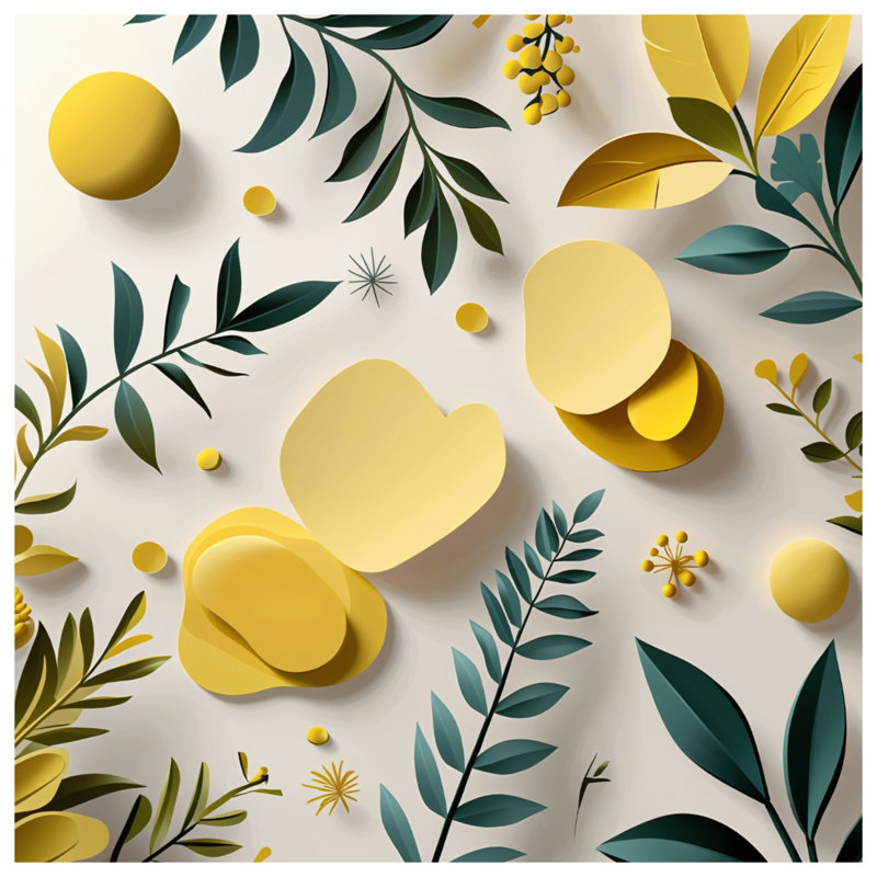 Toile de galerie botanique - décoration murale florale en plusieurs tailles, 12 x 12 pouces