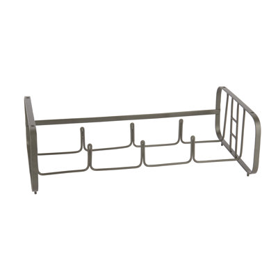 4 Bottle Tabletop/Countertop Wine Bottle Rack in Grey