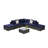8 Pieces Outdoor Conversation Sets with Washable Cushions-932167703