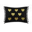 3 édredon ultraléger noir / or avec coussin décoratif pour lit simple / simple TG, lavable à la machine, envers en microfibre imprimé à l'envers-118916116-118916118