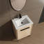Base de meuble-lavabo 24 po avec lavabo, armoire de rangement avec portes, bois d'ingénierie