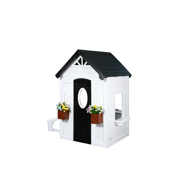 Zahara 2MamaBees W x D Indoor / Outdoor Solid Wood Playhouse with Kitchen