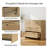 Allye Rustic 4 - Drawer Dresser with Wooden Base for Bedroom and Living Room