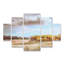 Ensemble de 5 panneaux - Christy Berry «Wyoming Soft Fall Colors», art mural sur toile pour le salon, la chambre à coucher ou le bureau par Trademark Fine Art