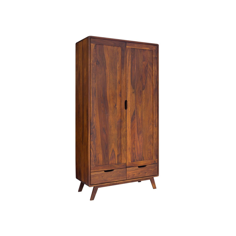 Malmö 2 2 Door Solid Wood Wardrobe