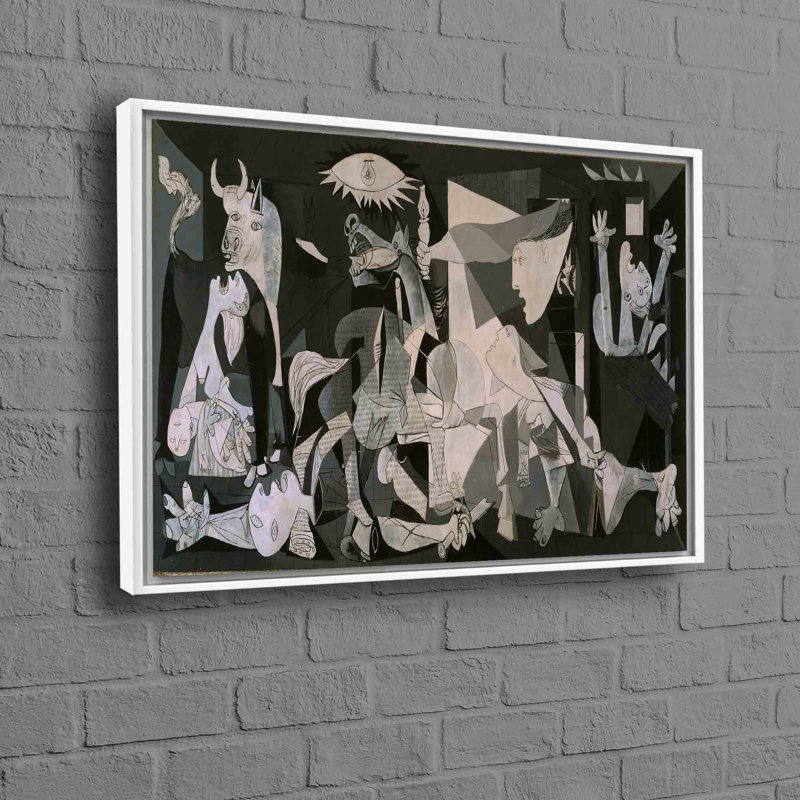 Print on Canvas, Framed Print without Mat, White, 60cm H x 90cm W