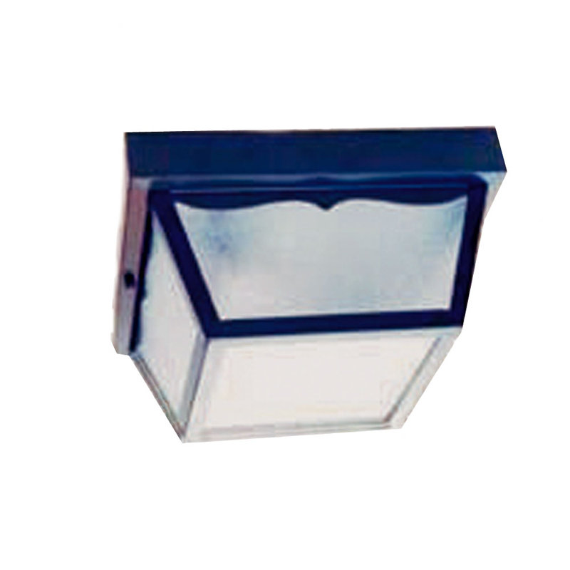 Plafonnier encastré carré 2 lumières 10" unique Ledbetter, Noir mat