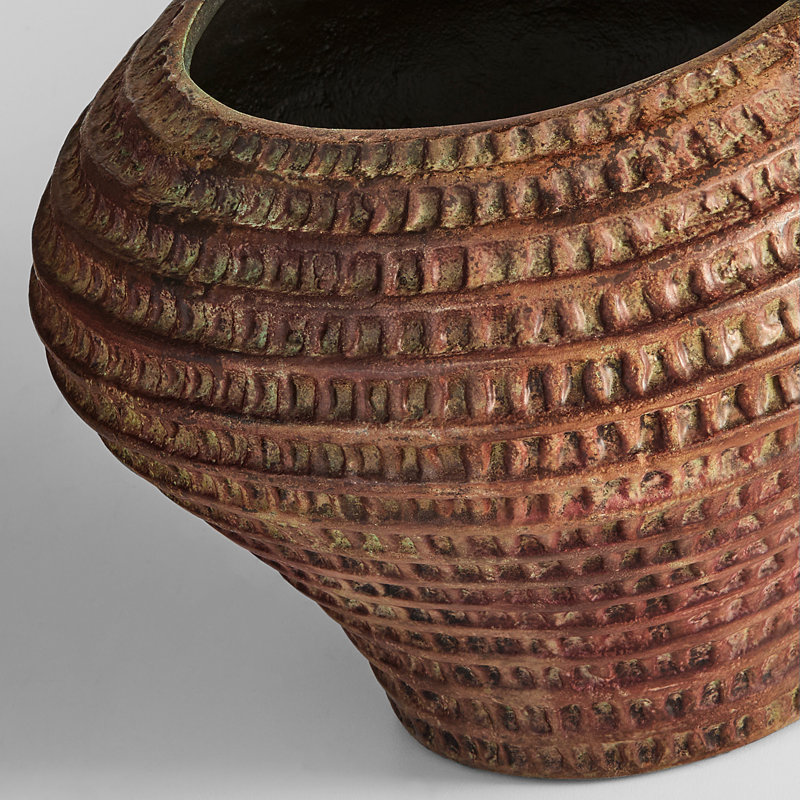 Yucca Handmade Ceramic / Porcelain Table Vase, 7.25" H x 10.25" W x 10.25" D