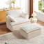 Canapé à compression 1 place 47,24 po en velours côtelé - capacité de 400 lb, coussin de dossier amovible et coussins décoratifs, aucun assemblage requis pour les petits espaces-1836220184