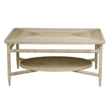Galleried Solid Wood Cocktail Table