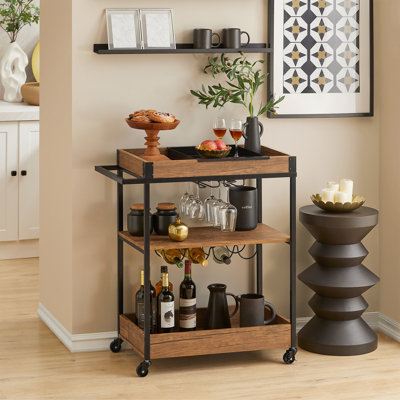 Giacob Metal Bar Cart