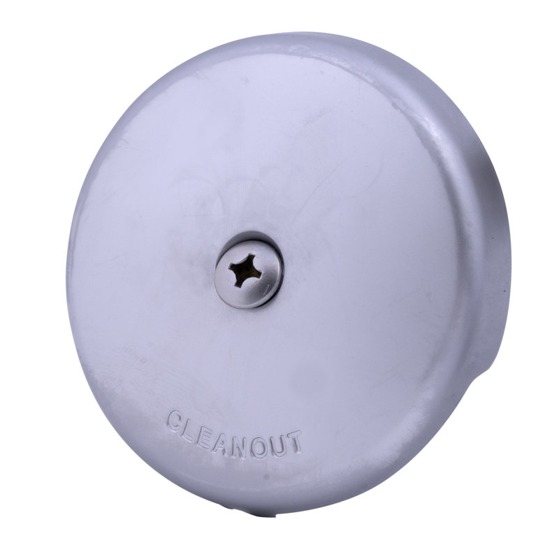 Drain Stopper Tub Drain with Overflow, Ultrashine Satin Chrome